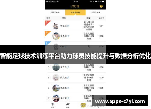 智能足球技术训练平台助力球员技能提升与数据分析优化